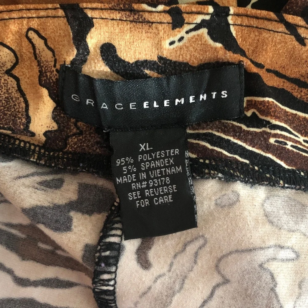 Grace Elements size XL Animal Print Skirt